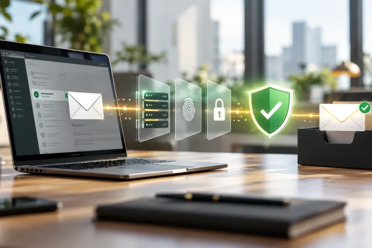 Sichere E-Mail-Zustellung mit Authentifizierung für Unternehmen